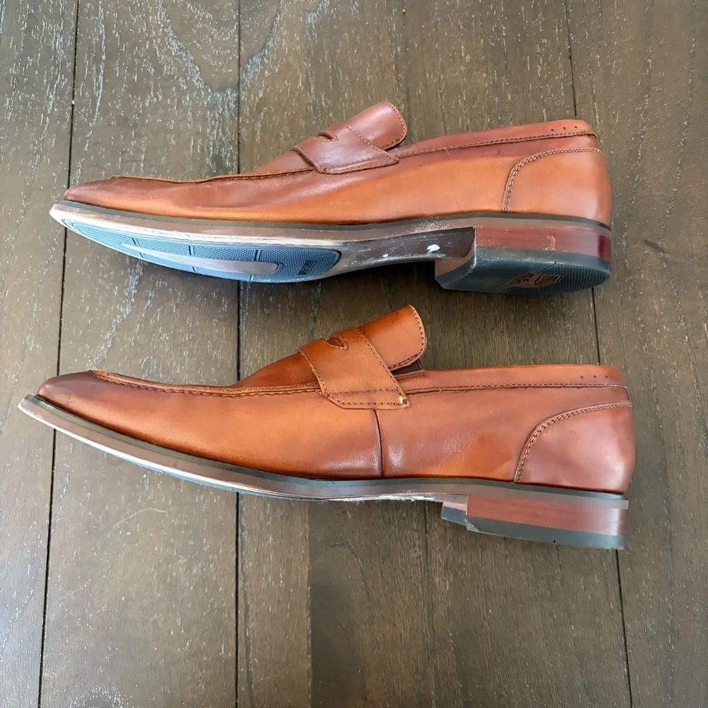 Florsheim Sorrento Moc‎ Toe Penny Loafers Cognac Size 9